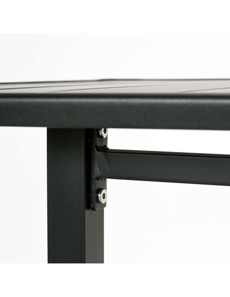 Mesa HELO 200x90 cm de Comedor, Metal Negro - House Doctor. Vackart