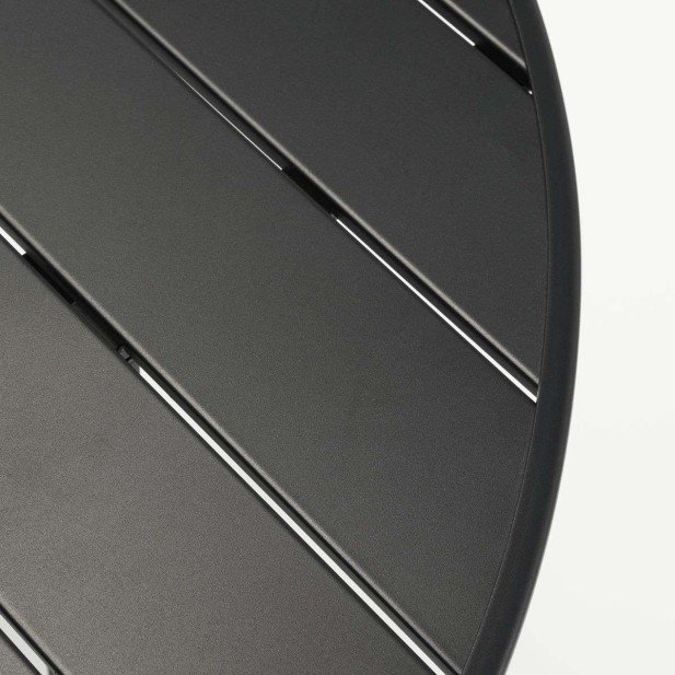 Mesa HELO Ø120 cm de Comedor, Metal Negro - House Doctor. Vackart