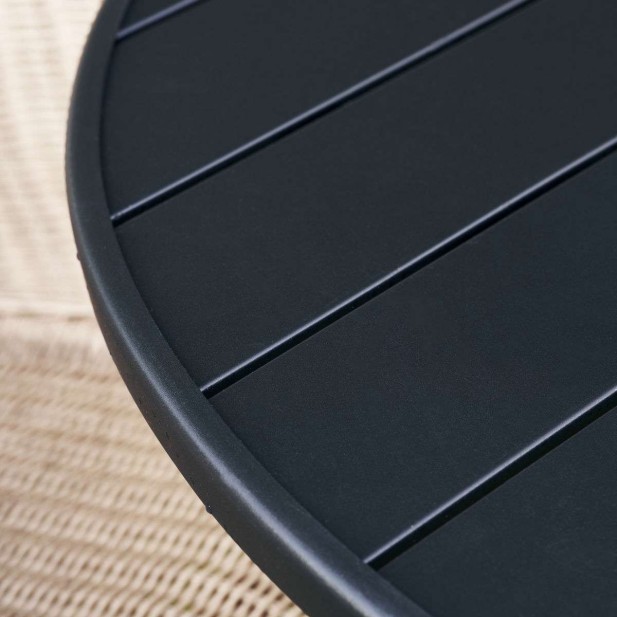 Mesa HELO Ø120 cm de Comedor, Metal Negro - House Doctor. Vackart