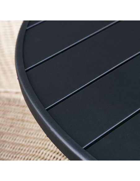 Mesa HELO Ø120 cm de Comedor, Metal Negro - House Doctor. Vackart