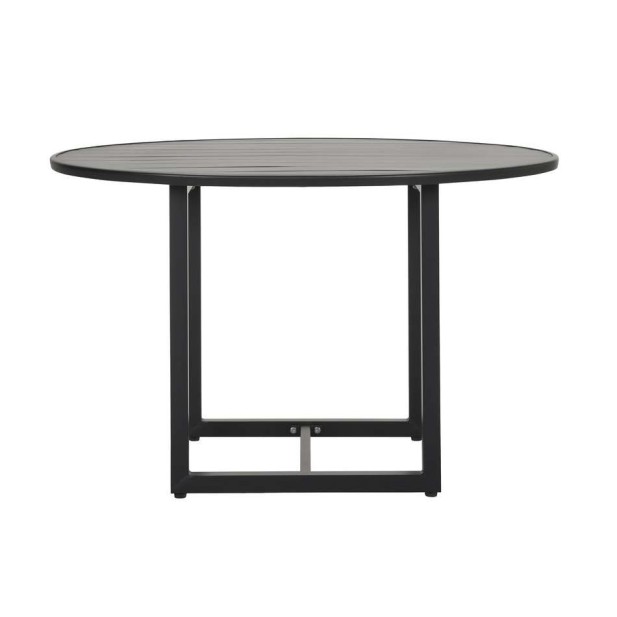 Mesa HELO Ø120 cm de Comedor, Metal Negro - House Doctor. Vackart