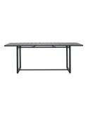 Mesa HELO 200x90 cm de Comedor, Metal Negro - House Doctor