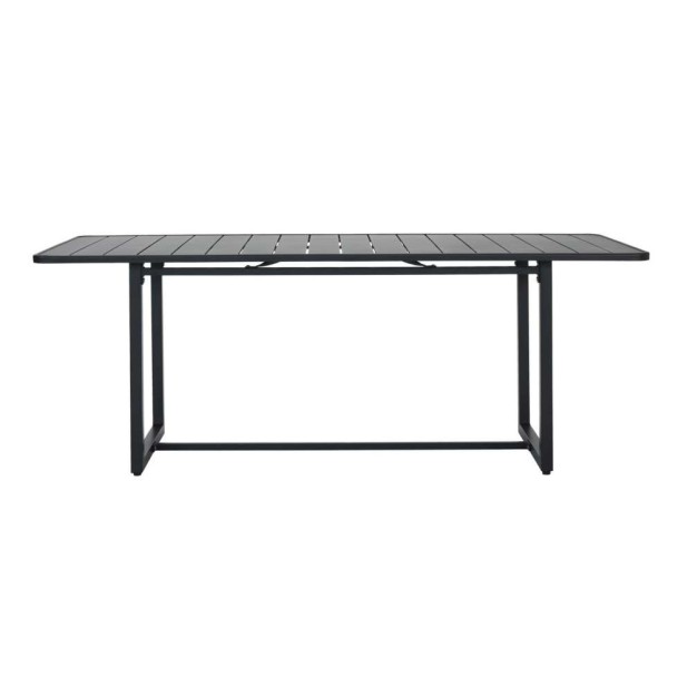 Mesa HELO 200x90 cm de Comedor, Metal Negro - House Doctor. Vackart