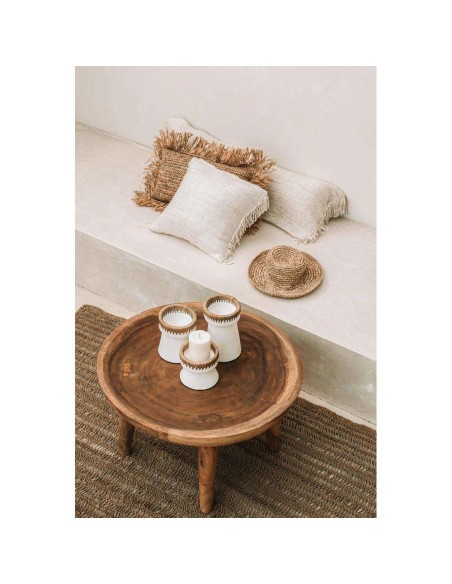 Mesa Baja Munggur Natural - Bazar Bizar