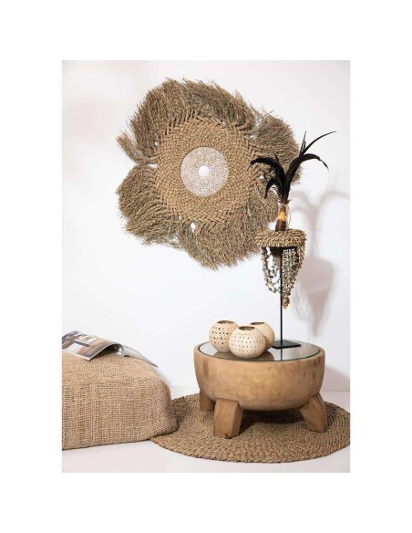 Mesa Auxiliar Timber Ø55cm - Bazar Bizar