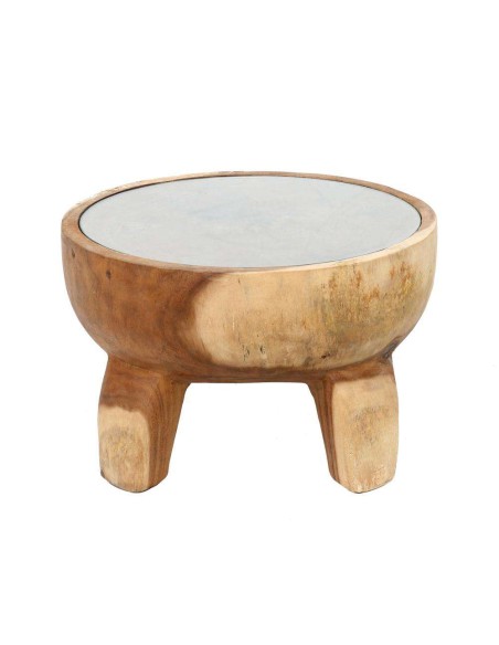 Mesa Auxiliar Timber Ø55cm - Bazar Bizar