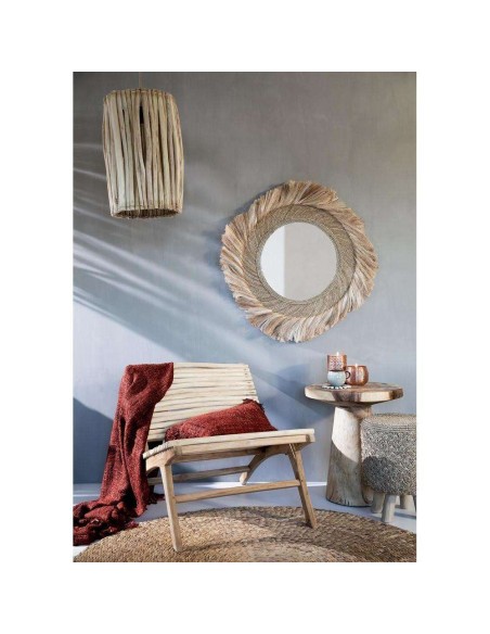 Mesa Auxiliar Timber Conic Natural Ø50cm - Bazar Bizar