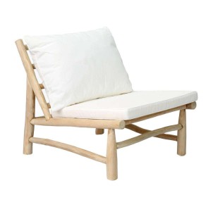 Sillón Island - Blanco Natural - Bazar Bizar; JACA002NW-70. Bazar Bizar es una marca de decoración que ofrece productos hechos a mano y exclusivos