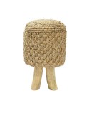 Taburete Raffia Tressed Natural 45cm - Bazar Bizar