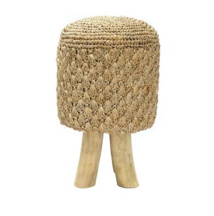 Taburete Raffia Tressed - Natural - Bazar Bizar; JACA008N-30. Bazar Bizar es una marca de decoración que ofrece productos hechos a mano y exclusivos