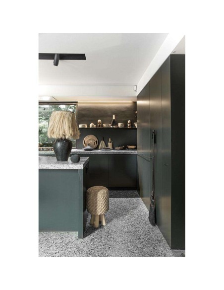 Taburete Raffia Tressed Natural 45cm - Bazar Bizar