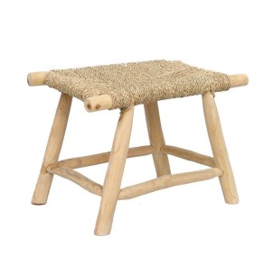 Taburete Porto Seagrass - Natural - M - Bazar Bizar; JACA011N-60x40. Bazar Bizar es una marca de decoración que ofrece productos hechos a mano y exclusivos