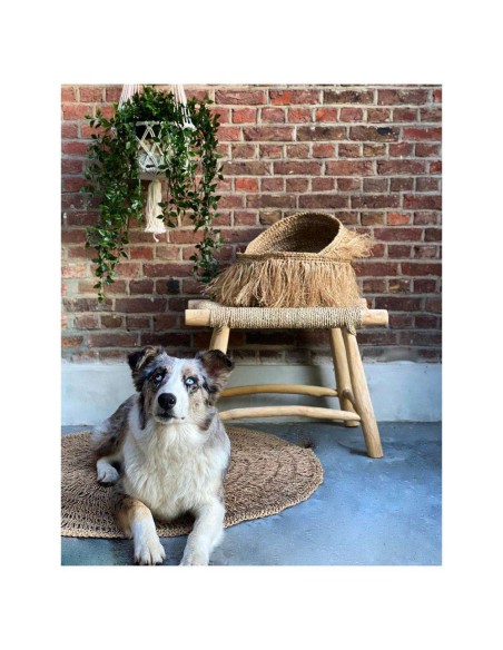 Taburete Porto Seagrass Natural 45cm M - Bazar Bizar