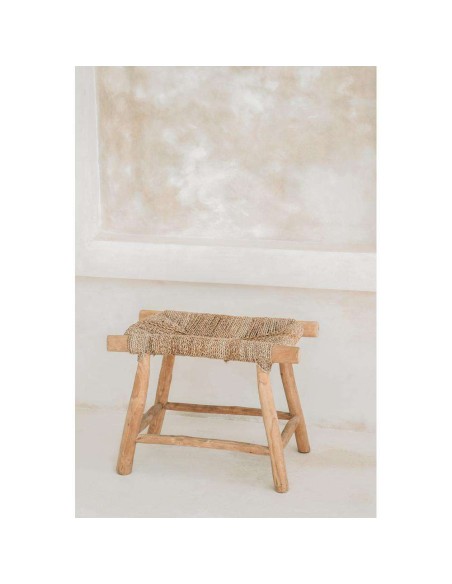 Taburete Porto Seagrass Natural 45cm M - Bazar Bizar