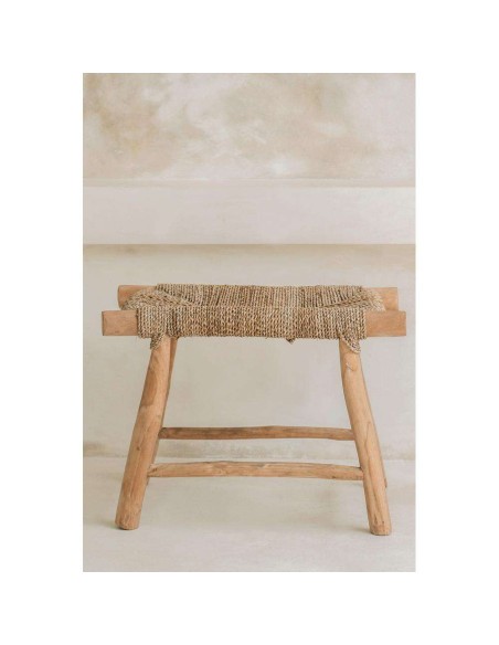 Taburete Porto Seagrass Natural 45cm M - Bazar Bizar