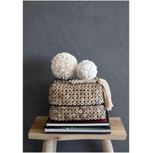 Taburete Kediri 35cm Natural - Bazar Bizar 2