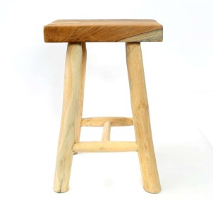 Taburete Kudus 45cm Natural - Bazar Bizar 2