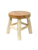 Taburete Kedut 30cm Natural - Bazar Bizar