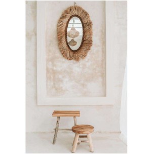 Taburete Kedut 30cm Natural - Bazar Bizar 2