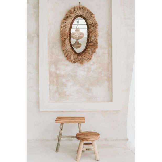 Taburete Kedut 30cm Natural - Bazar Bizar