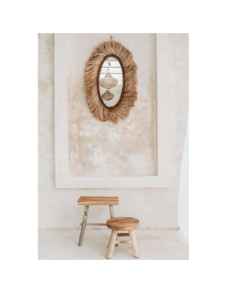 Taburete Kedut 30cm Natural - Bazar Bizar