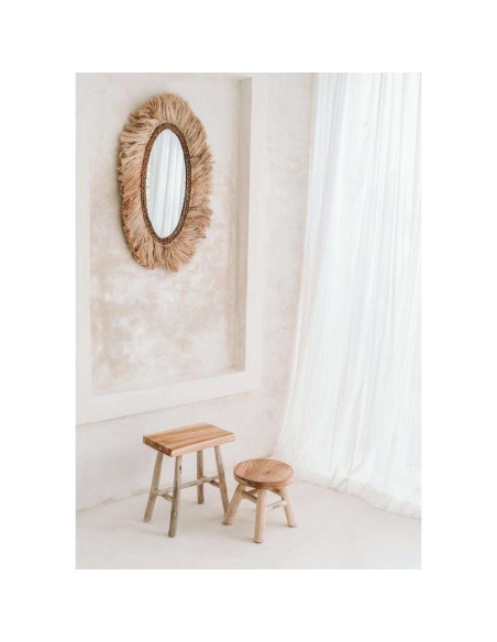 Taburete Kedut 30cm Natural - Bazar Bizar