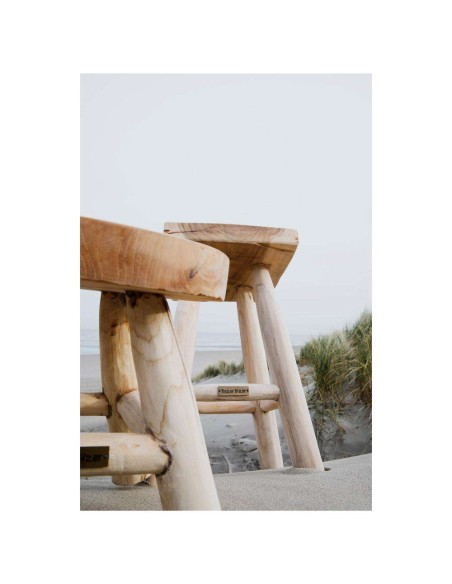 Taburete Kedut 30cm Natural - Bazar Bizar