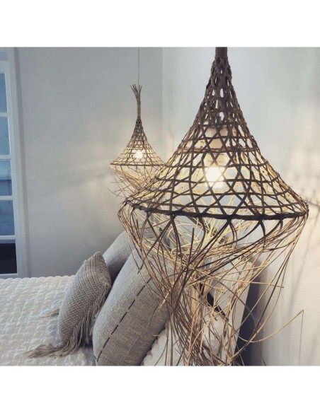 Pantalla de Lámpara de Techo Mykonos Natural M - Bazar Bizar