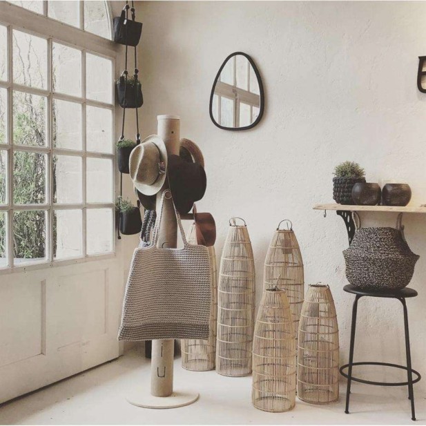 Pantalla de Lámpara de Techo Fish Trap Natural M - Bazar Bizar Pantalla de Lámpara de Techo Fish Trap Natural M - Bazar Bizar