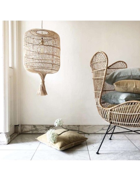 Pantalla de Lámpara de Techo Dumpling Natural L - Bazar Bizar