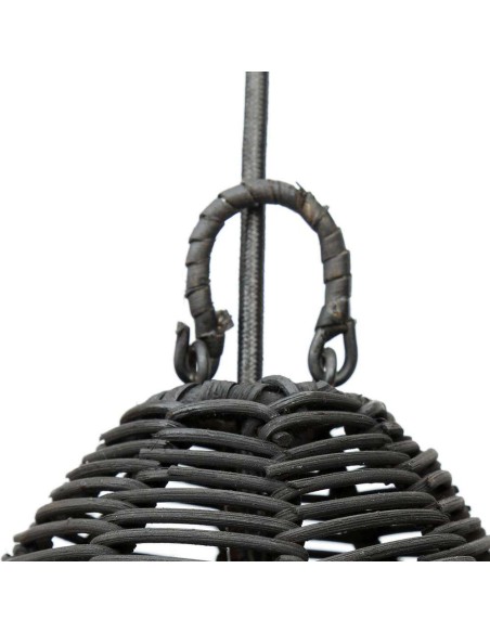 Pantalla de Lámpara de Techo Bala Negro S - Bazar Bizar