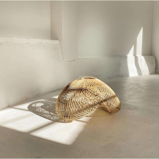 Pantalla de Lámpara de Techo Cloud Natural M - Bazar Bizar Pantalla de Lámpara de Techo Cloud Natural M - Bazar Bizar