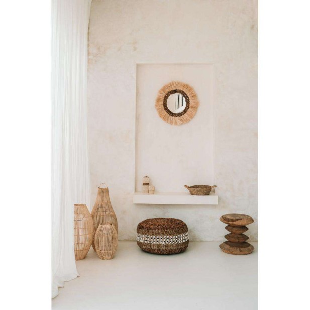 Pantalla Lámpara Techo Flacon Natural L Bazar Bizar BAYU042N-L-35x70