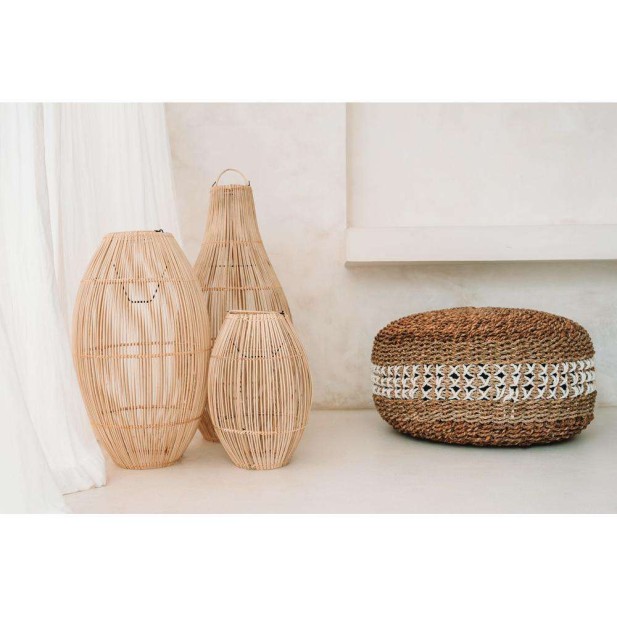 Pantalla Lámpara Techo Flacon Natural L Bazar Bizar BAYU042N-L-35x70