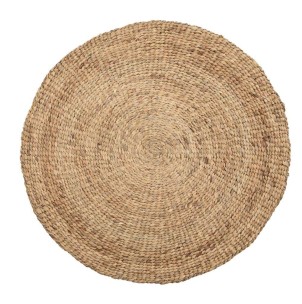 Alfombra Water Hyacinth Natural Ø150cm - Bazar Bizar; VIVT023N-150. Bazar Bizar es una marca de decoración que ofrece productos hechos a mano y exclusivos