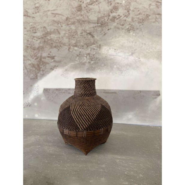 Jarrón Colonial Marrón Natural - Bazar Bizar