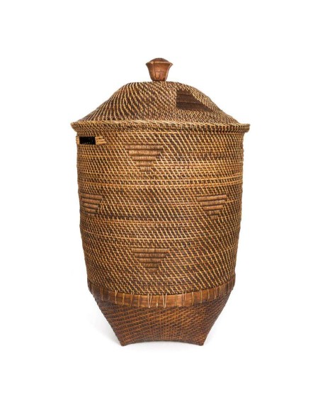 Cesta de Ropa Colonial Marrón Natural - Bazar Bizar