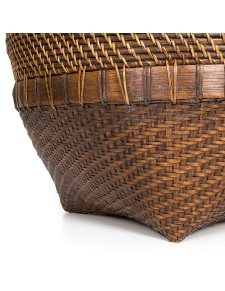 Cesta de Ropa Colonial Marrón Natural - Bazar Bizar