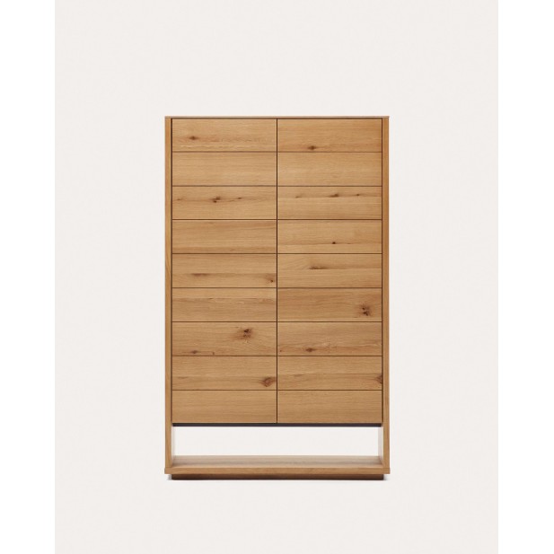 Aparador Alguema 100x163,5cm 2 puertas chapa roble natural - Kave Home