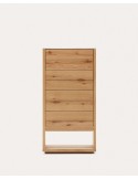 Cómoda Alguema 60x120cm 4 cajones chapa de roble natural - Kave Home