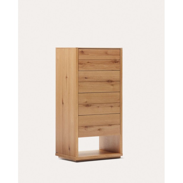 Cómoda Alguema 60x120cm 4 cajones chapa roble-Kave Home M0400011MM40