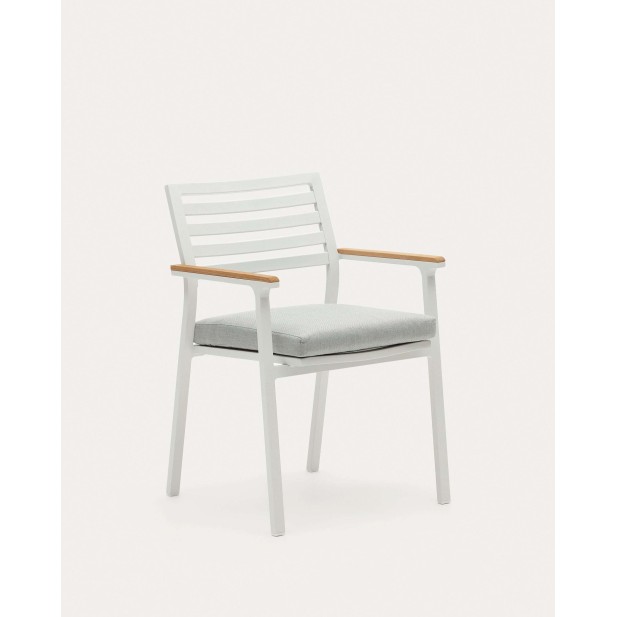 Silla de exterior Bona aluminio blanco - Kave Home - J0600031NN05