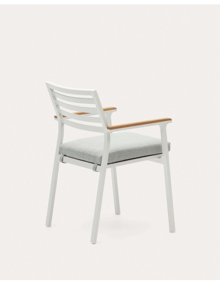 Silla de exterior Bona aluminio blanco - Kave Home - J0600031NN05