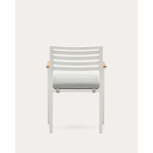 Silla de exterior Bona aluminio blanco - Kave Home - J0600031NN05 Silla de exterior Bona aluminio blanco - Kave Home - J0600031NN05