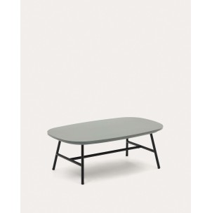 Mesa de centro Bramant de acero con acabado negro 100 x 60 cm - Kave Home - J0300035RR02. Muebles y decoración de diseño para casas con personalidad