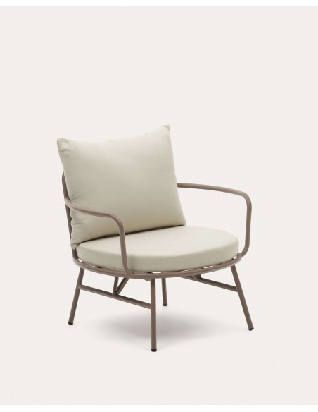 Sillón Bramant de acero con acabado malva - Kave Home - J1700032RR10
