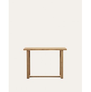 Mesa alta 100% exterior Canadell de madera maciza de teca reciclada 140 x 70 cm - Kave Home - J0100033MM46. Muebles y decoración de diseño para casas con personalidad