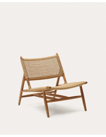 Sillón Codolar de madera maciza de teca - Kave Home