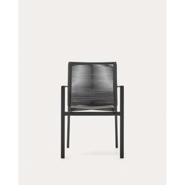Silla de exterior Culip cuerda y aluminio gris KaveHome J0600019NN02 Silla de exterior Culip cuerda y aluminio gris KaveHome J0600019NN02