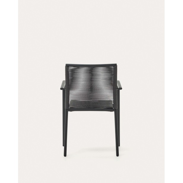 Silla de exterior Culip cuerda y aluminio gris KaveHome J0600019NN02 Silla de exterior Culip cuerda y aluminio gris KaveHome J0600019NN02